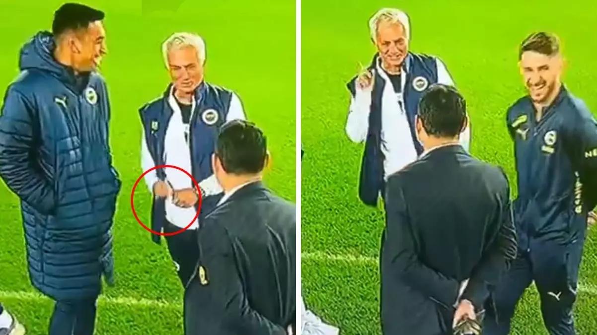 Mourinho’dan sahanın ortasında Trabzonsporluları çıldırtan hareket